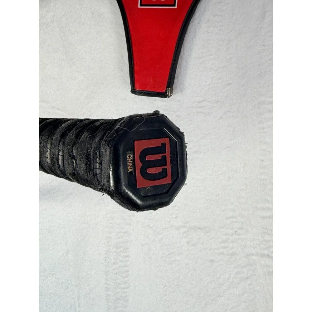 Wilson Impact Titanium Volcanic Frame Tennis Racquet L4 4 1/2 Power Bridge Case‎